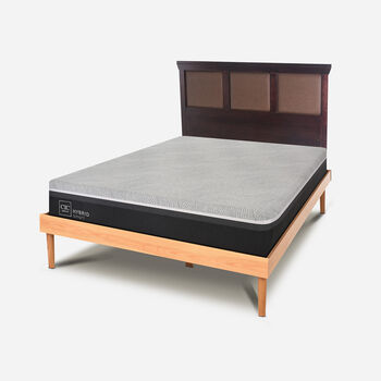 Cama 2 Plazas Hybrid + Respaldo Torino Choc