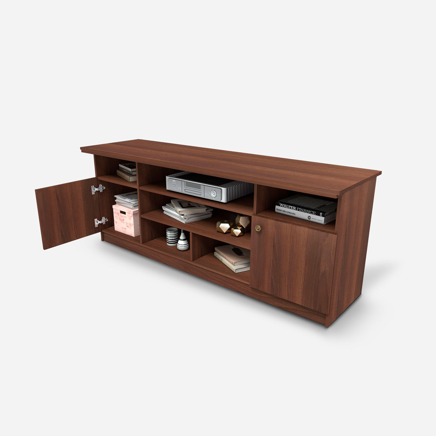 Rack Tv 75" Cl&aacute;sico Nogal Amaz&oacute;nico