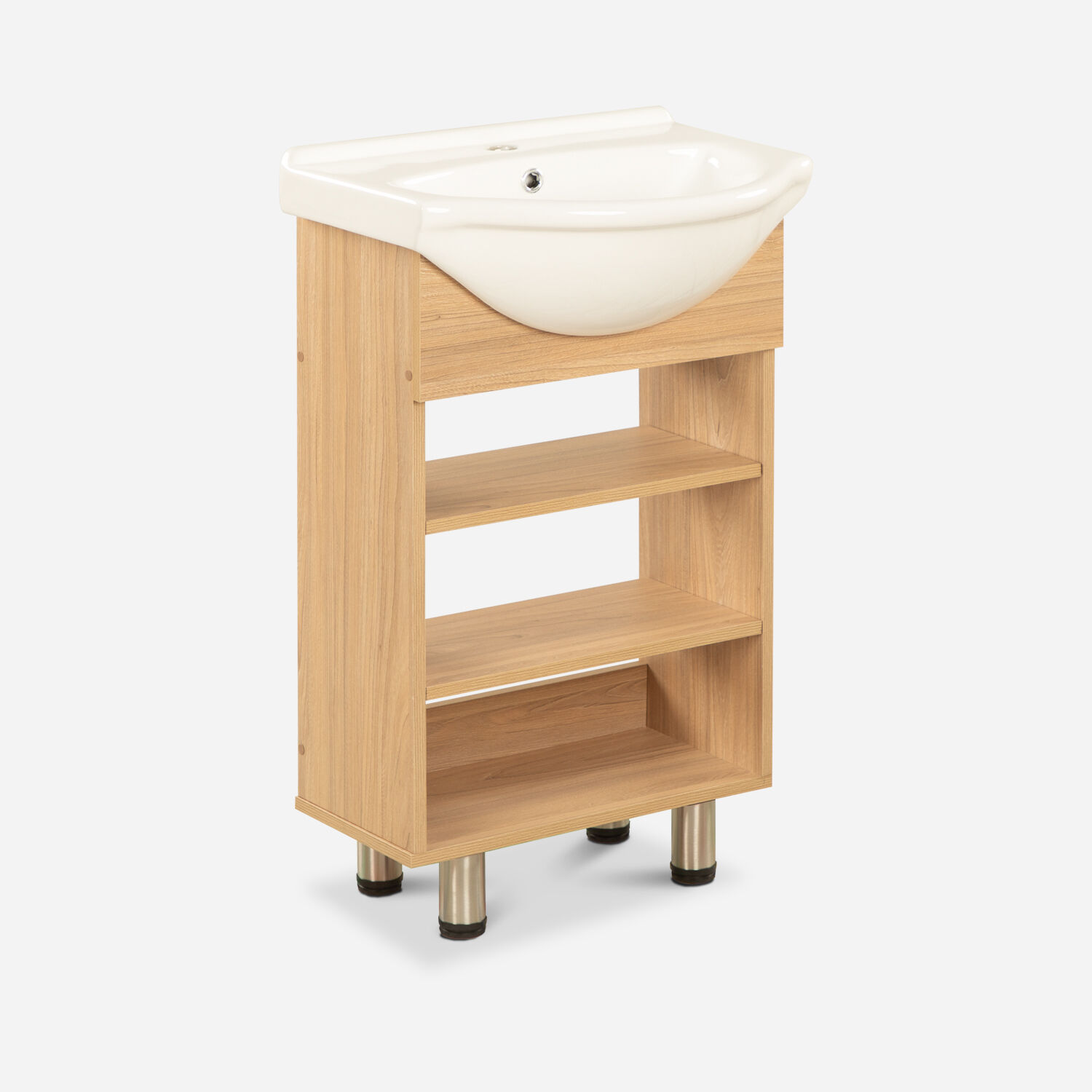 Vanitorio 2 Repisas 4 Patas Cannes Olmo 50 Cm.