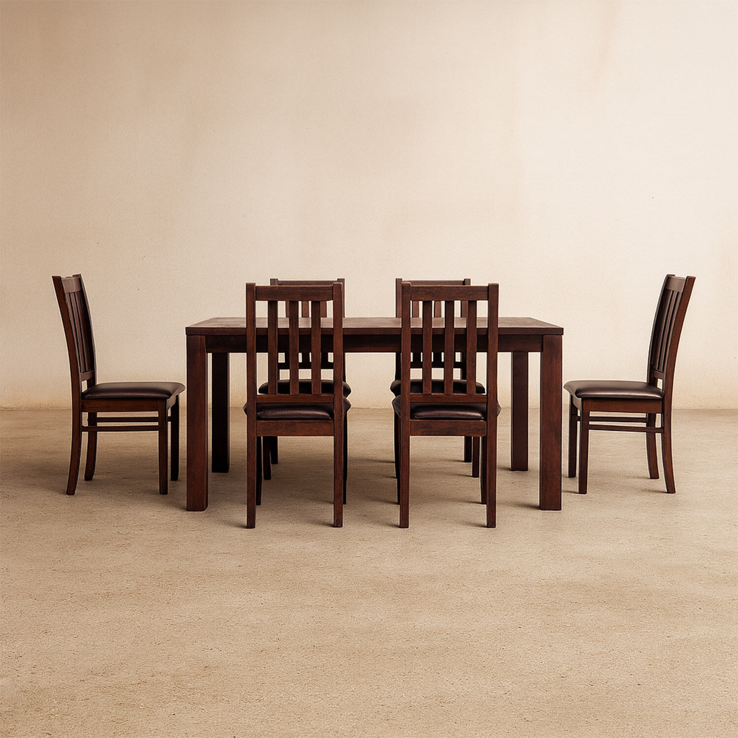 Comedor 6 Sillas &Ntilde;uble Negro