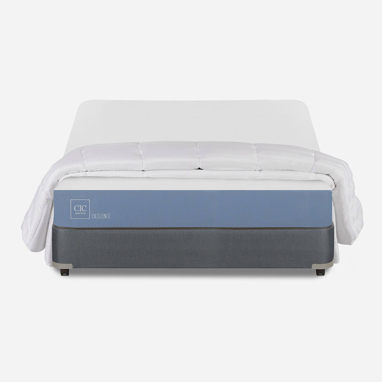 Cama Americana 2 Plazas Excellence + Plum&oacute;n