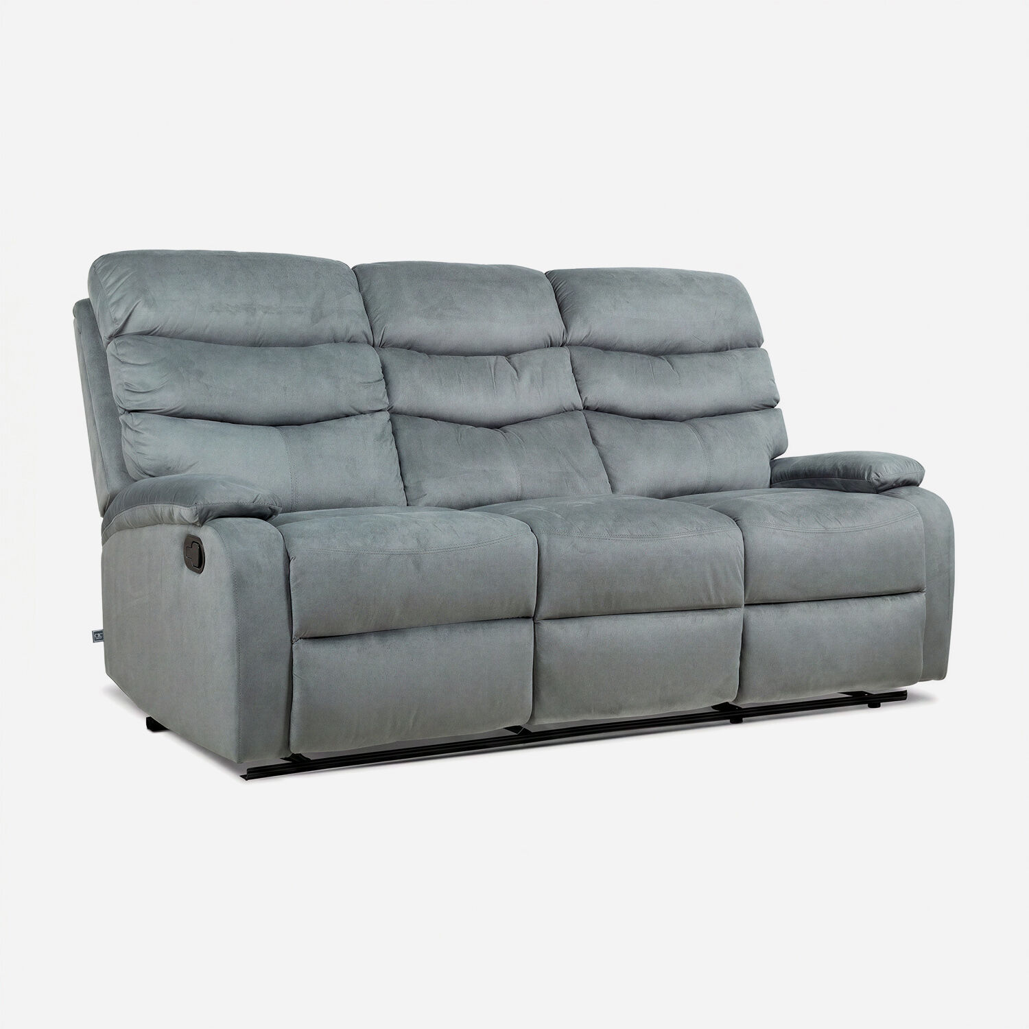 Sof&aacute; Reclinable 3 Cuerpos Texas Gris