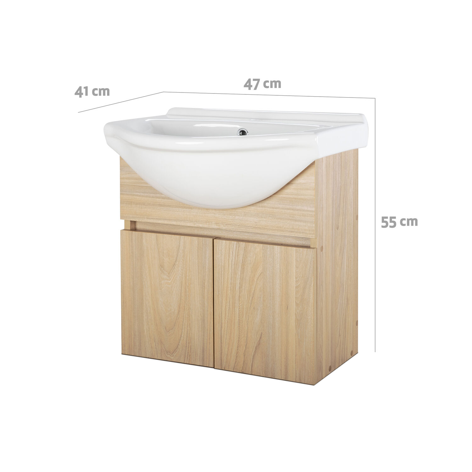 Vanitorio Cannes 2 Puertas Suspendido Olmo