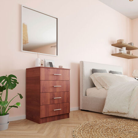 Cómoda Cajonera 4 Cajones Fénix Cerezo