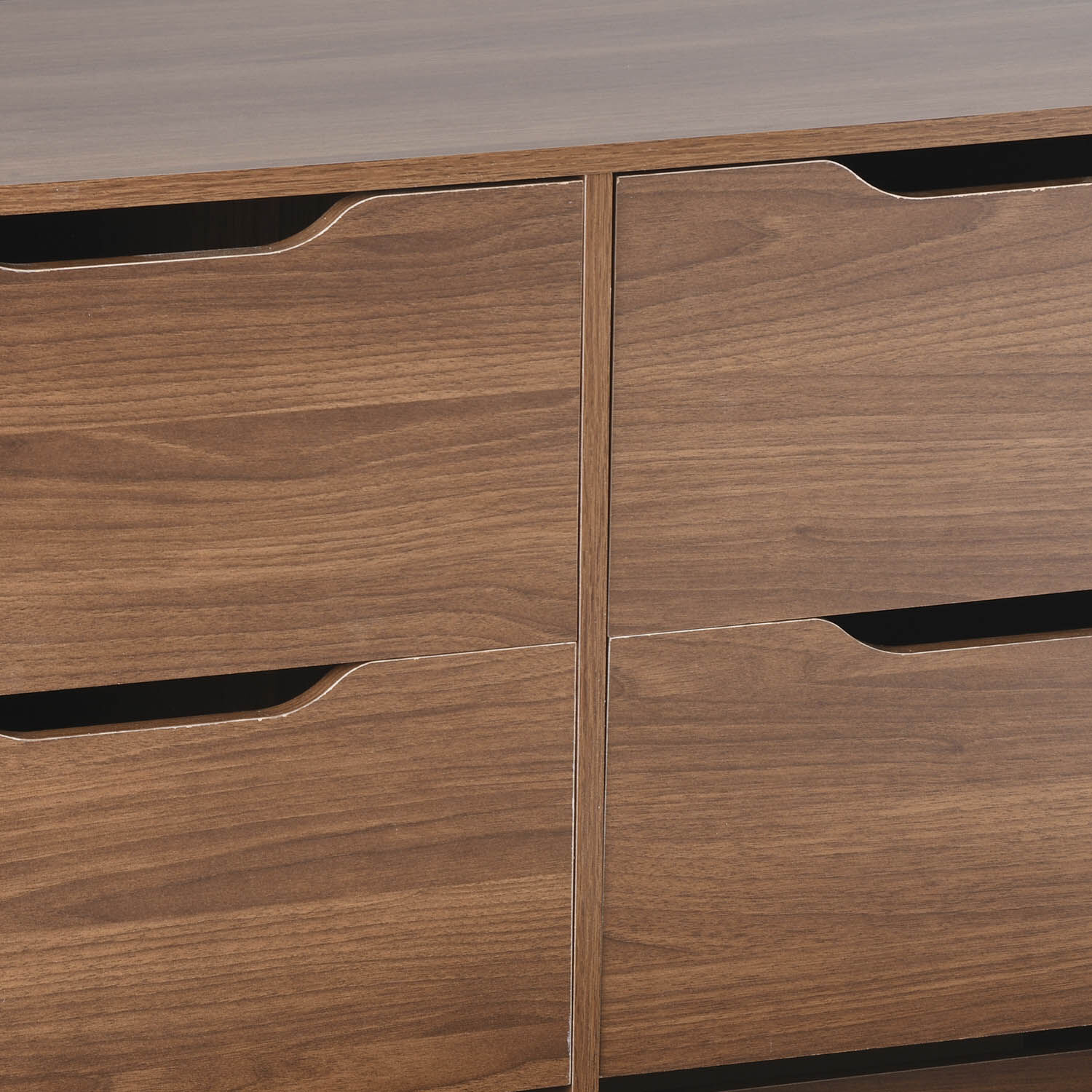 C&oacute;moda 6 Cajones Nogal Amaz&oacute;nico