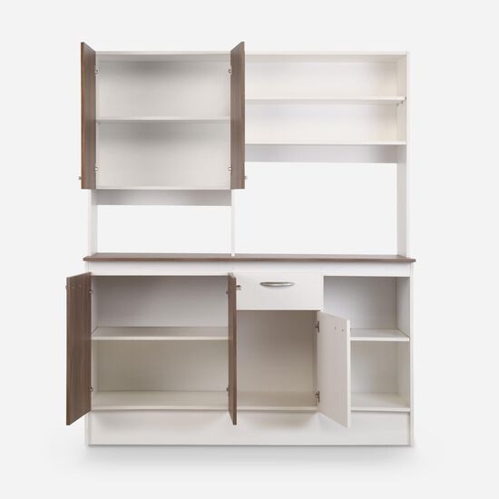 Mueble de Cocina 5 Puertas 1 Cajón Paula 150x180x45 Cm