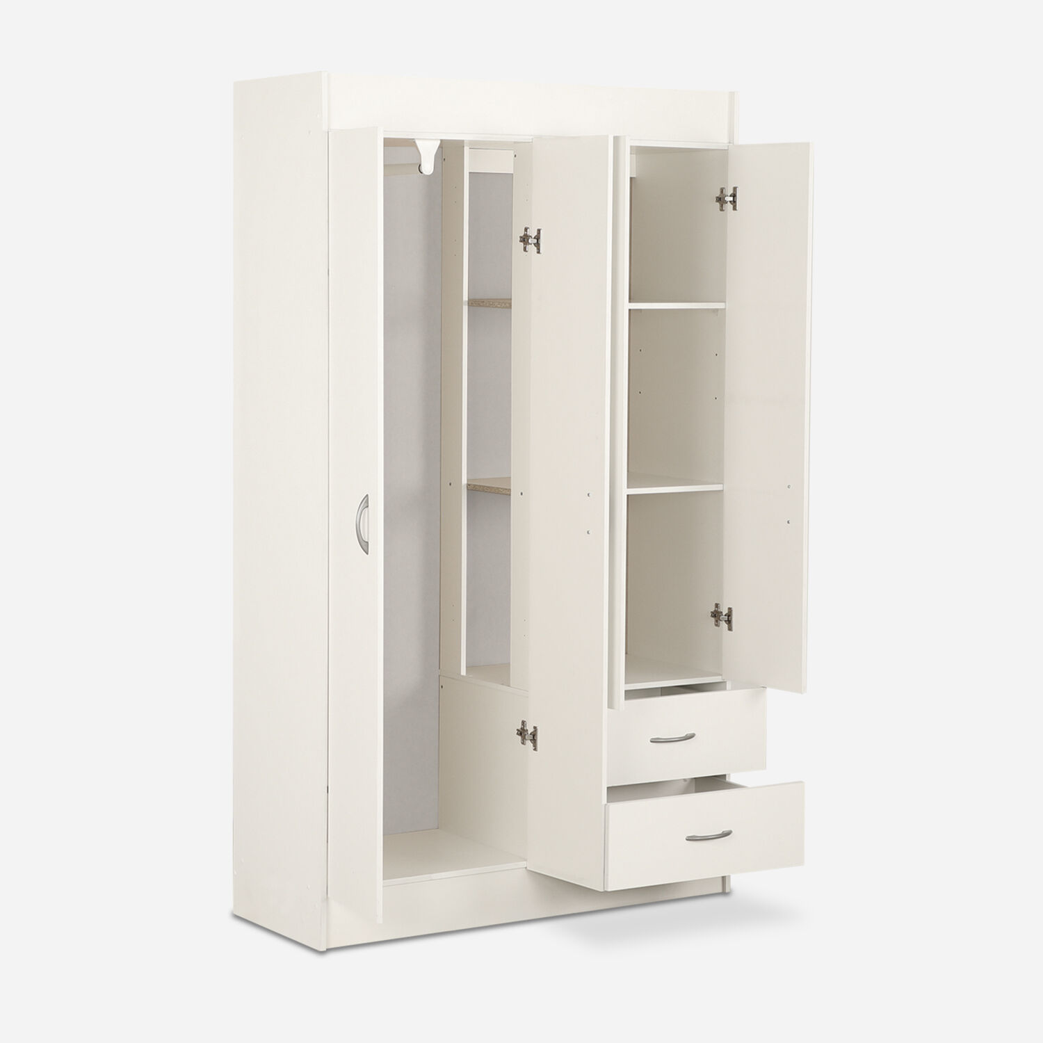 Cl&oacute;set Standford 4 Puertas 2 Cajones Blanco