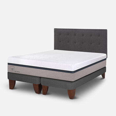 Cama Europea 2 Plazas Balance Base Dividida + Respaldo &Eacute;ufrates