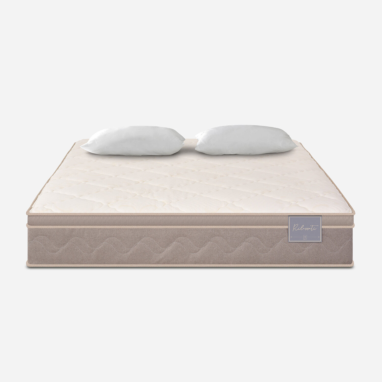 Colch&oacute;n 2 Plazas Rilassati 150x200 + Almohadas Viscoel&aacute;sticas