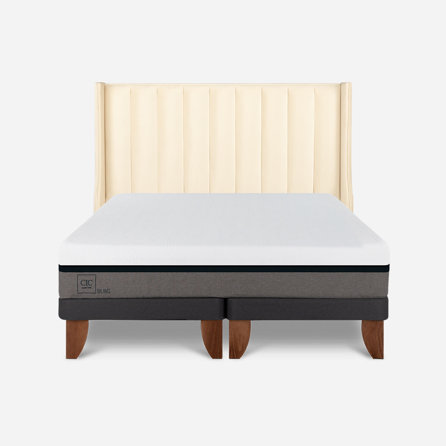 Cama Europea King Balance Respaldo Panaro
