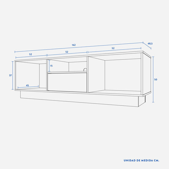 Rack 2 Puertas 1 Cajón Nash
