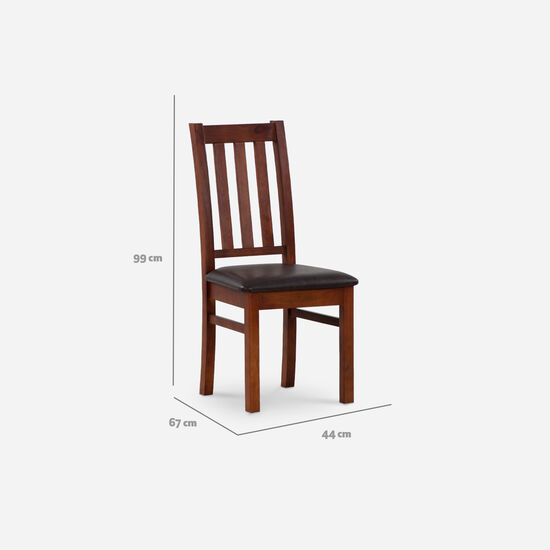 Comedor 6 Sillas Ñuble Caramelo Negro