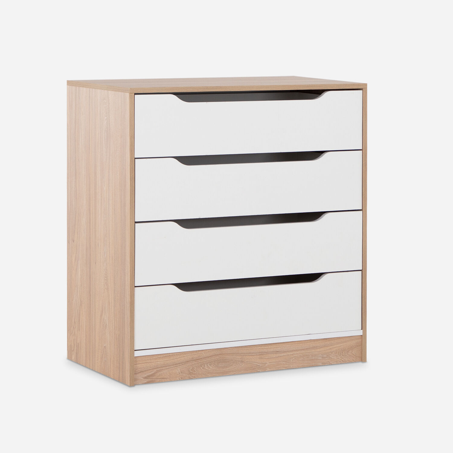 C&oacute;moda Cajonera 4 Cajones Olmo Blanco