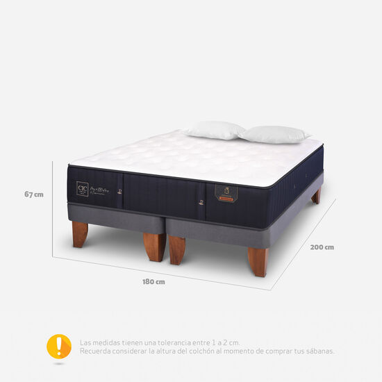 Cama Europea King Premium + Almohadas