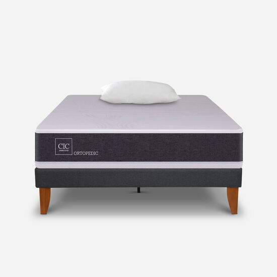 Cama Europea Curve 1.5 Plazas Ortopedic + Almohada