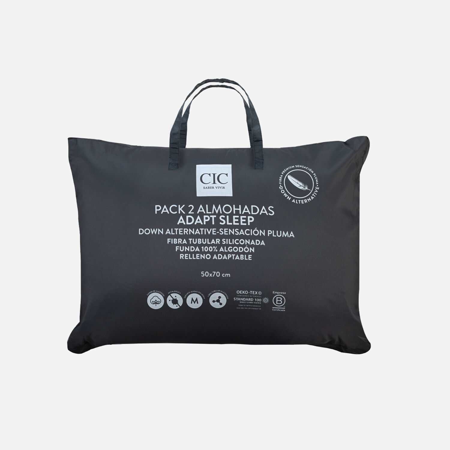 Pack 2 Almohadas Down Alternative Adapt Sleep 50 X 70 cm