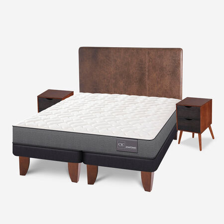 Cama Europea King Anatomic + Set Baker