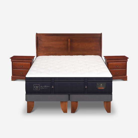 Cama Europea King Super Premium + Set Miró