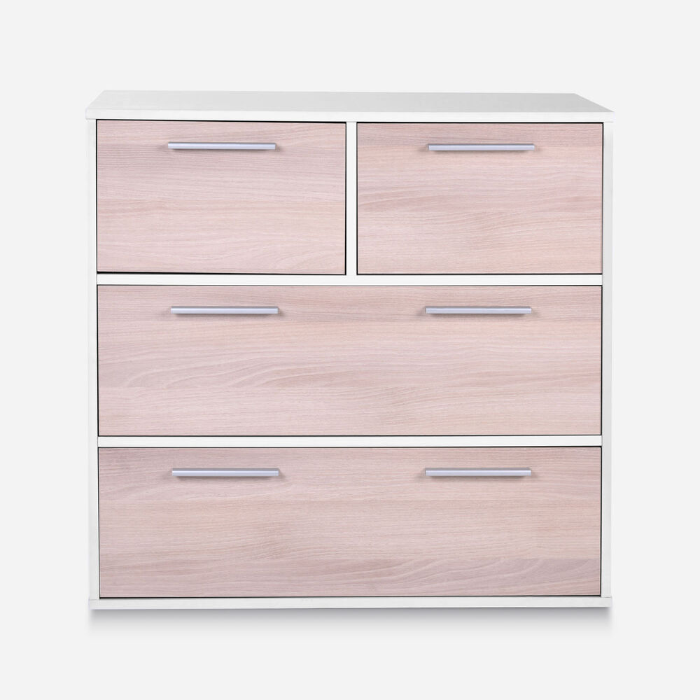 Cómoda 4 Cajones Acacia Arena Blanco | CIC