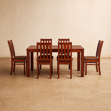 Comedor 6 Sillas &Ntilde;uble Mir&oacute; Beige