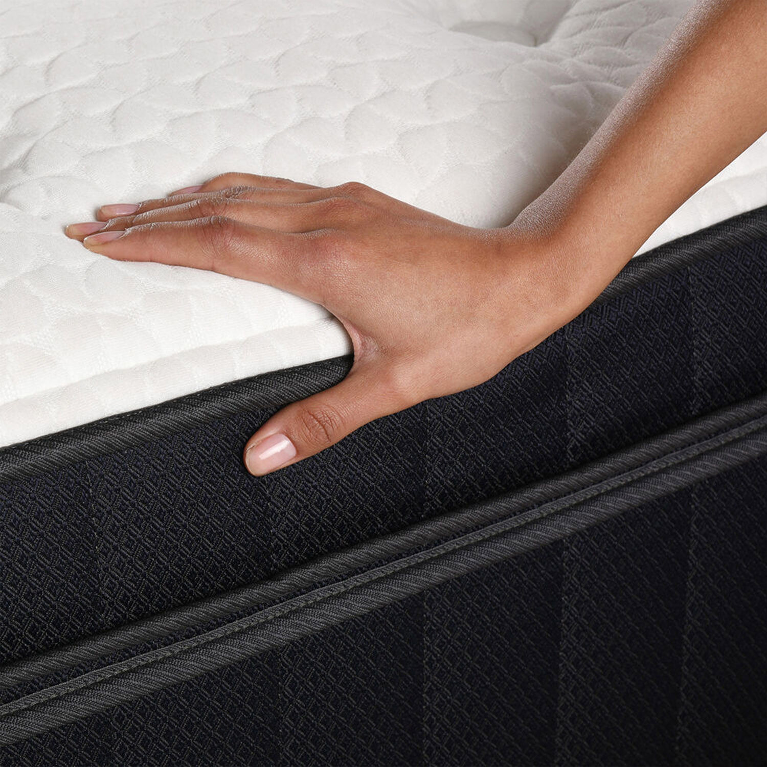 Cama Europea King Grand Premium + Respaldo Mir&oacute; Mostaza