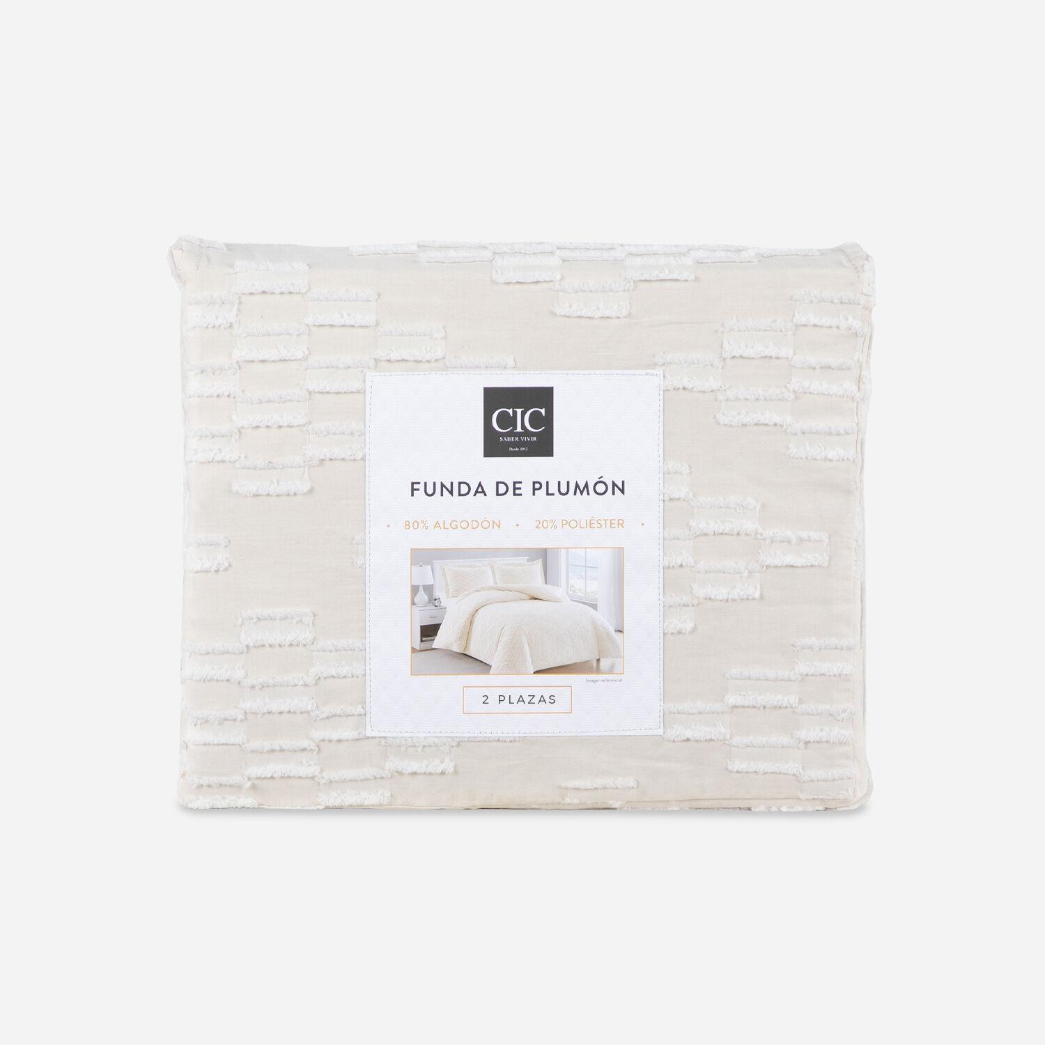Funda de Plum&oacute;n 2 Plazas Sand 