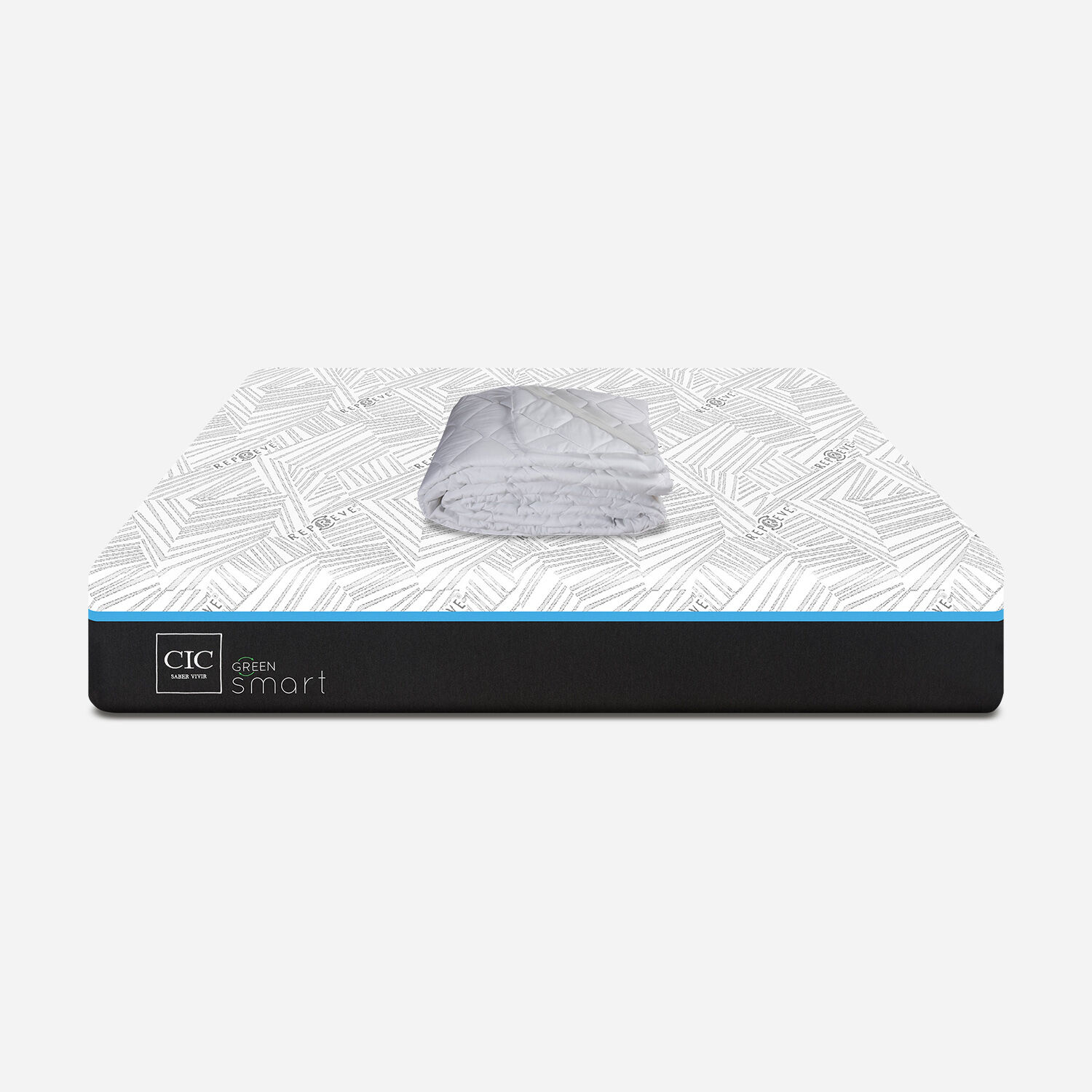 Colch&oacute;n 2 Plazas Infinity Green 150x200 + Cubrecolch&oacute;n