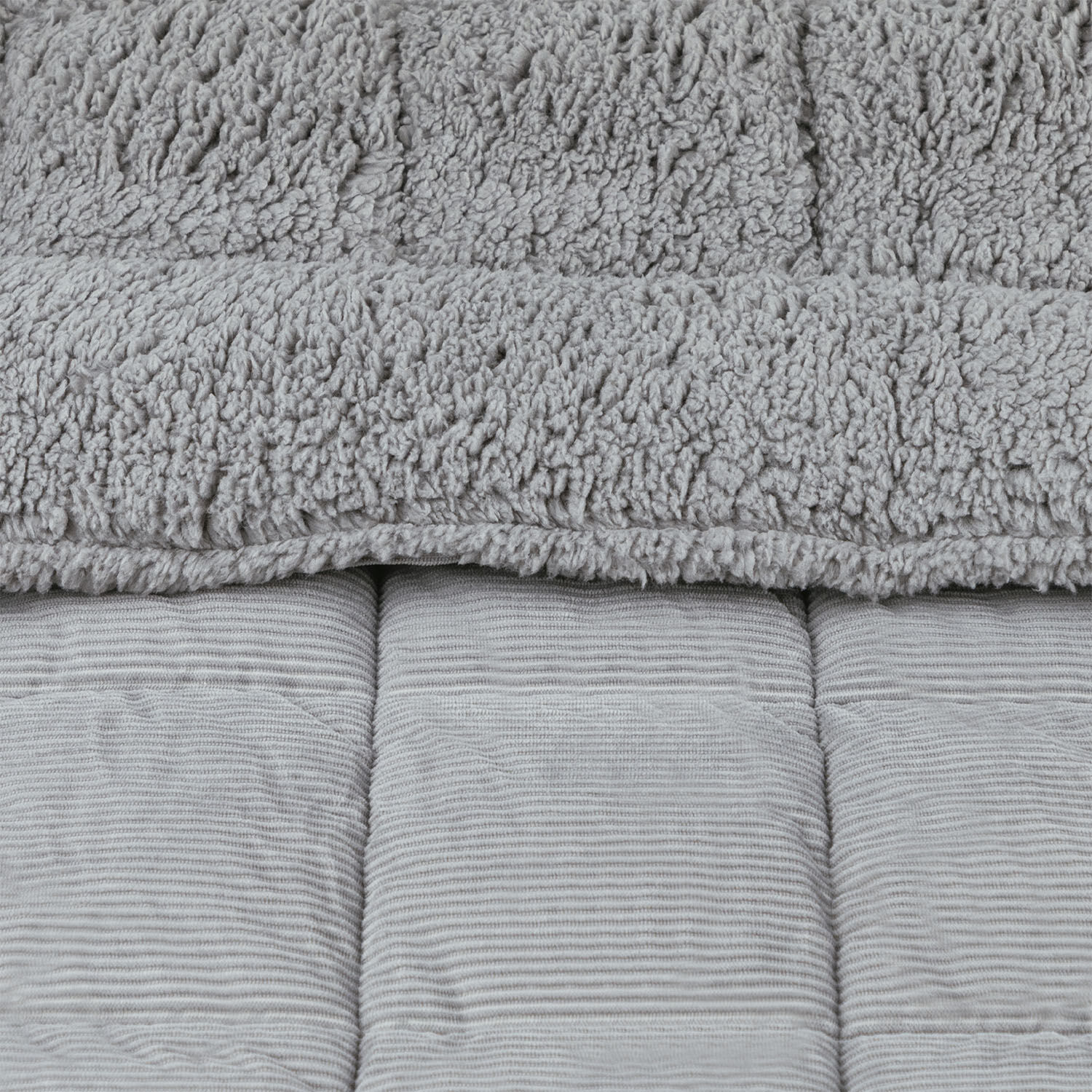 Plum&oacute;n King Sherpa Corderoy Gris