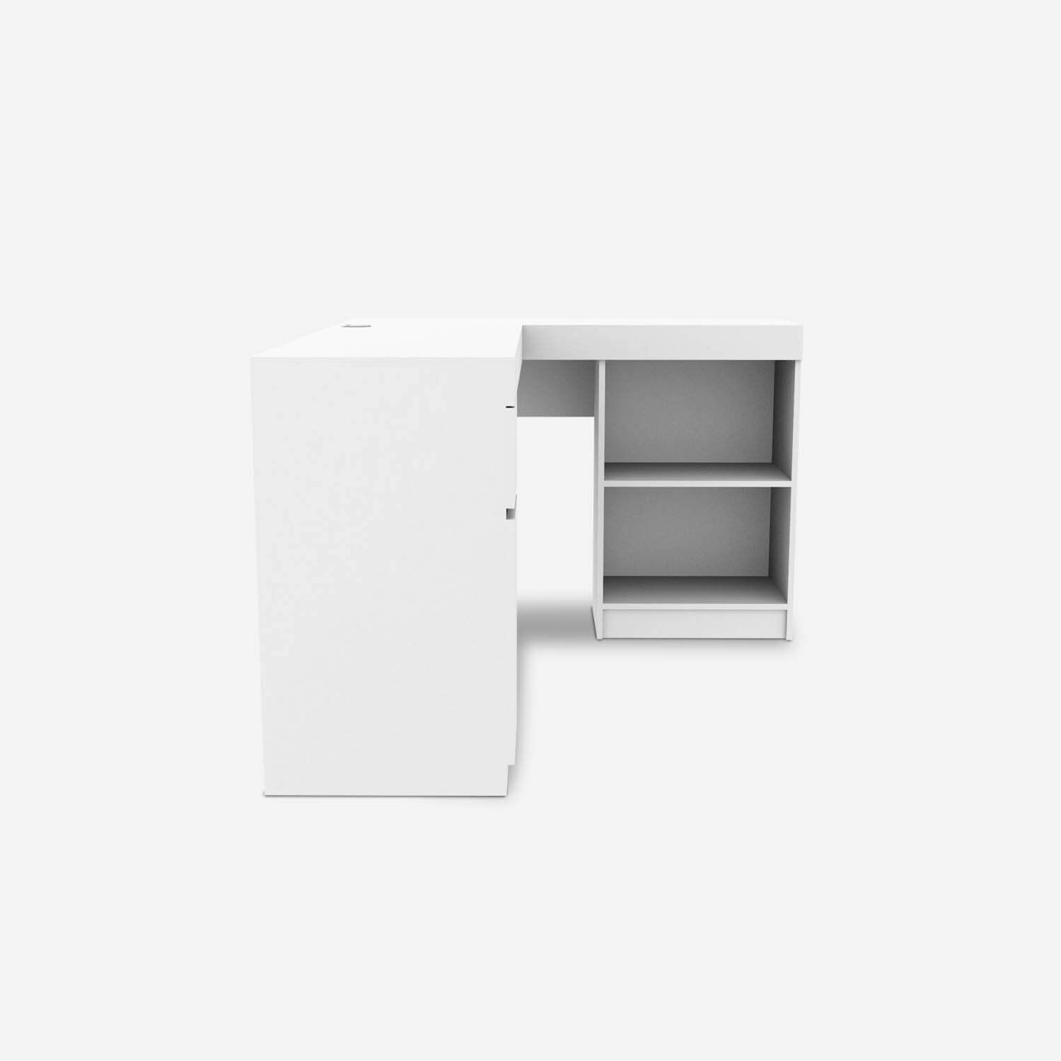Escritorio Esquinero Blanco Palermo