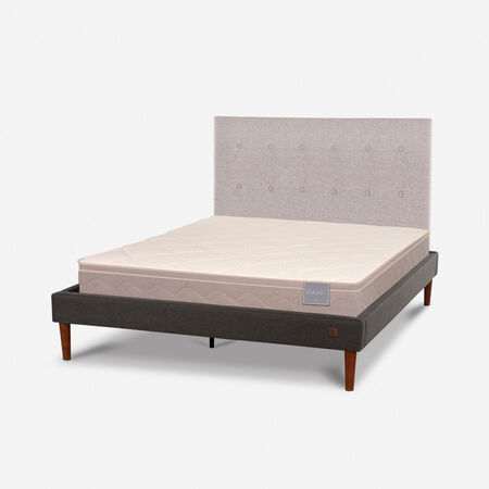 Cama Europea Curve 2 Plazas Rilassati + Respaldo Tigris