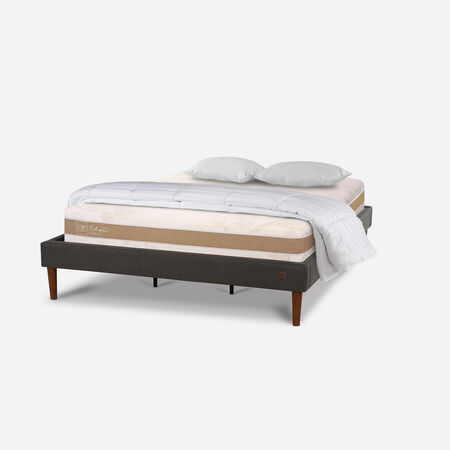 Cama Europea Curve King Rilassati Infinity + Almohadas + Plum&oacute;n