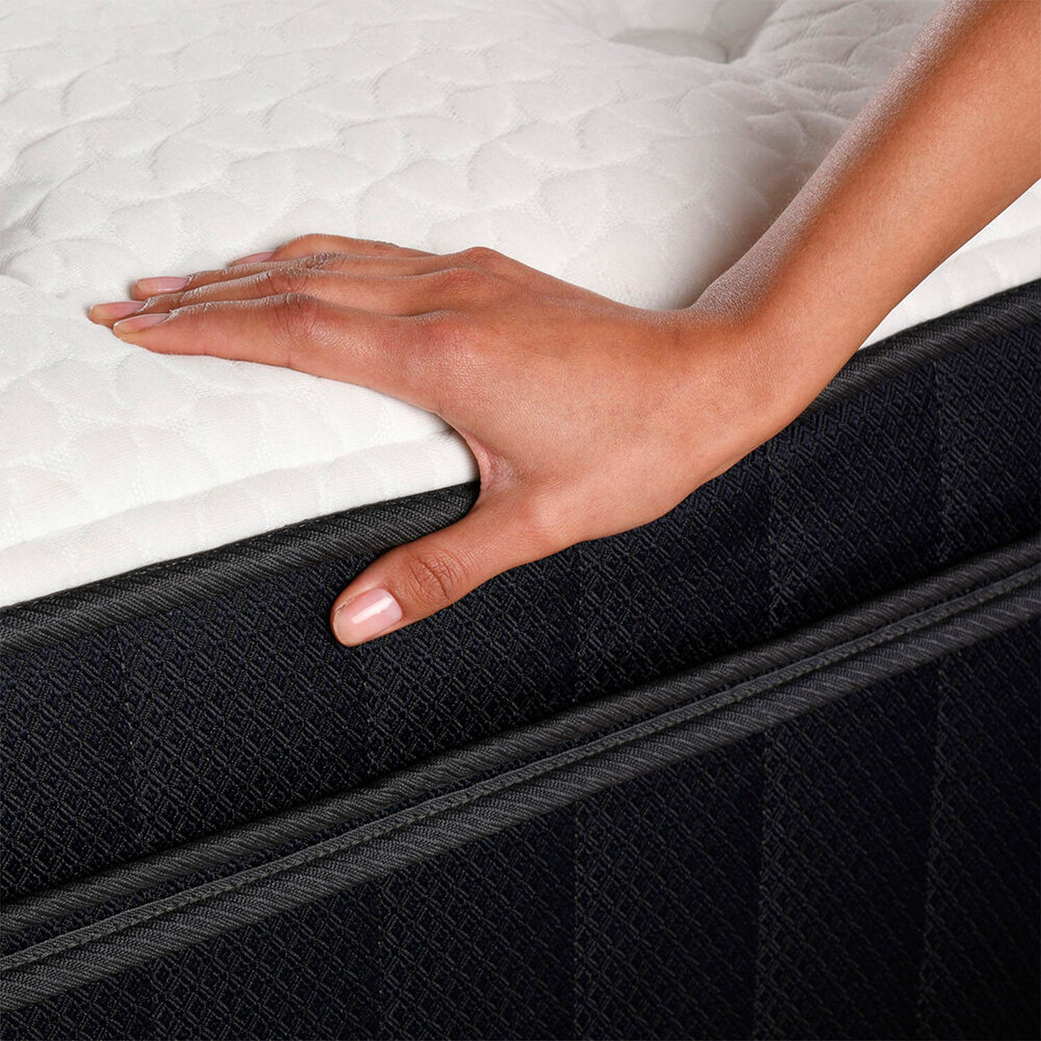 Cama Europea King Grand Premium + Respaldo Miró Negro