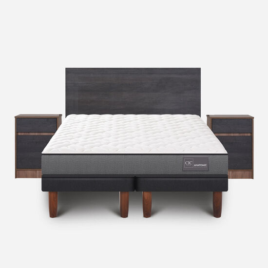 Cama Europea King Anatomic + Set Espresso