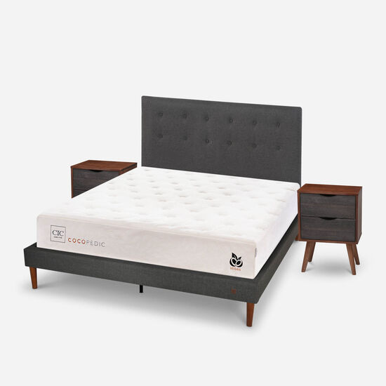 Cama Europea Curve 2 Plazas Cocopedic + Set Éufrates