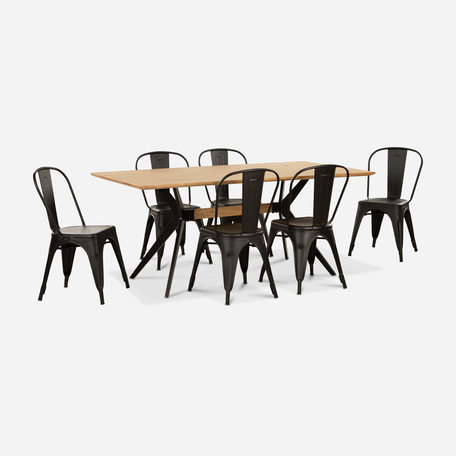 Comedor 6 Sillas Tolix Cross