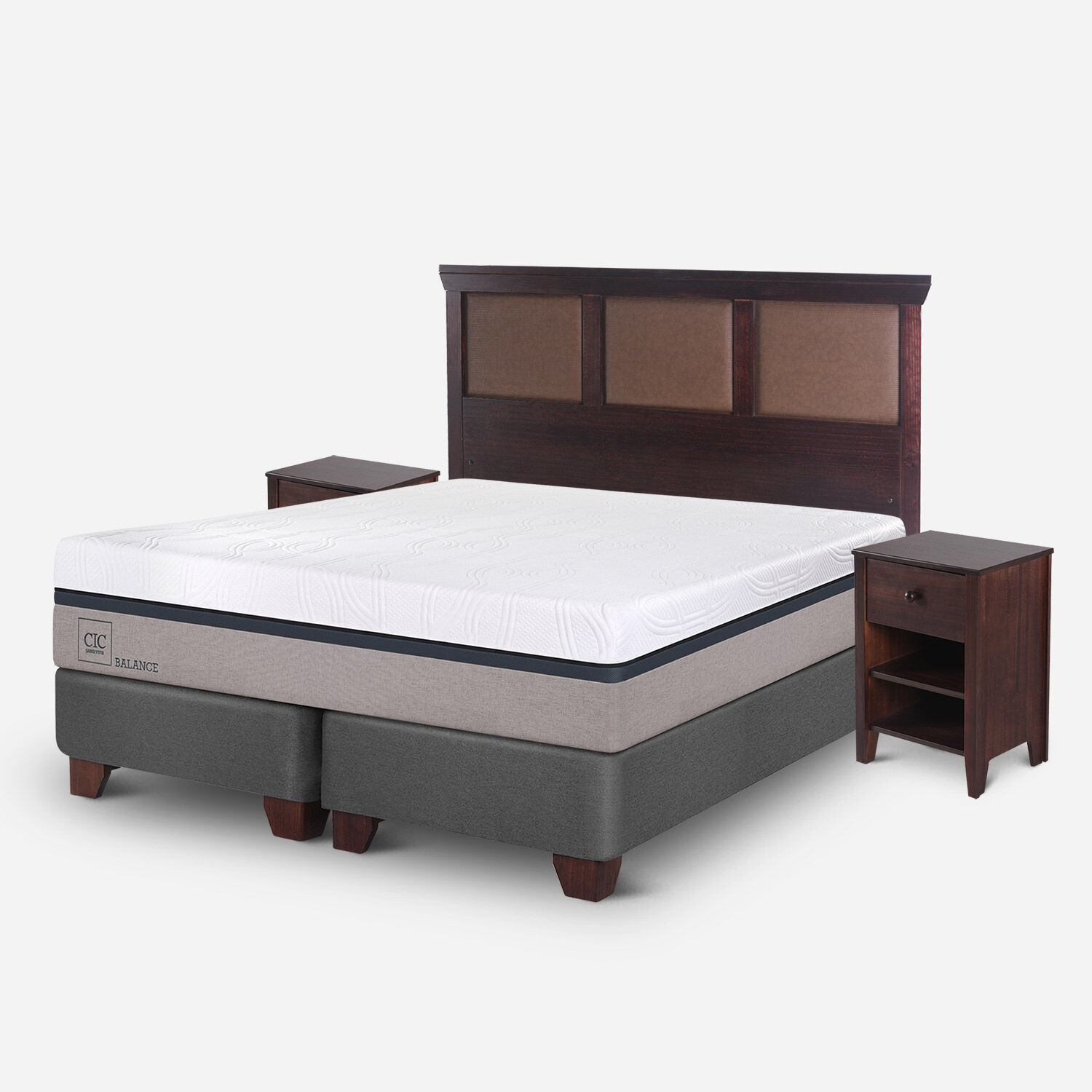 Box Spring King Balance + Set Torino Chocolate