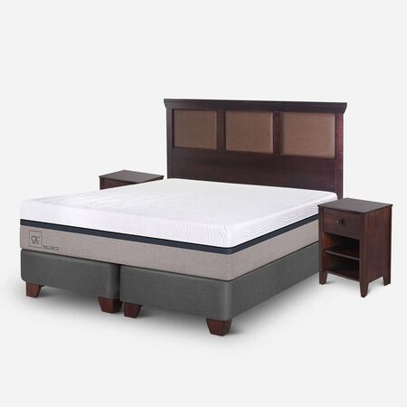 Box Spring King Balance + Set Torino Chocolate