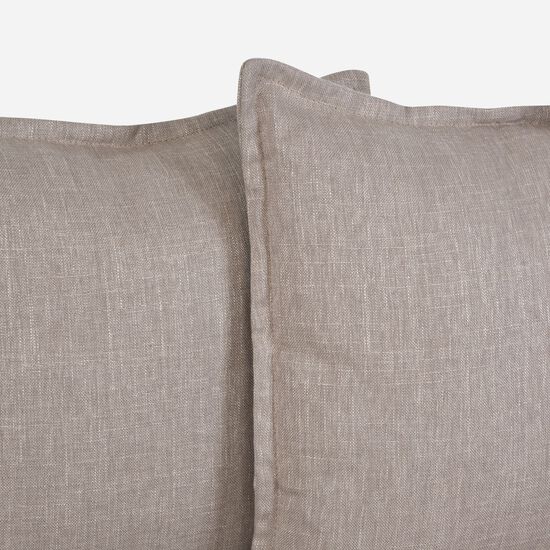 Sofá 2 Cuerpos Relax 4 Cojines Beige