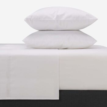 S&aacute;banas 2 Plazas 300 Hilos Plisada Blanca 