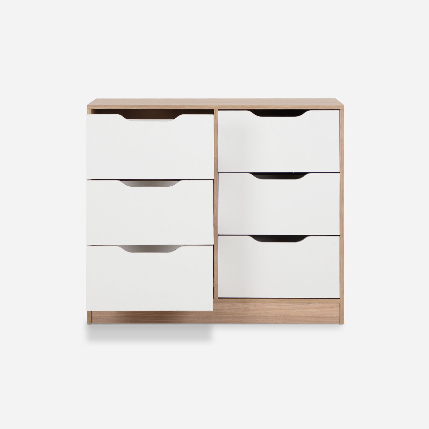 C&oacute;moda 6 Cajones Olmo Blanco
