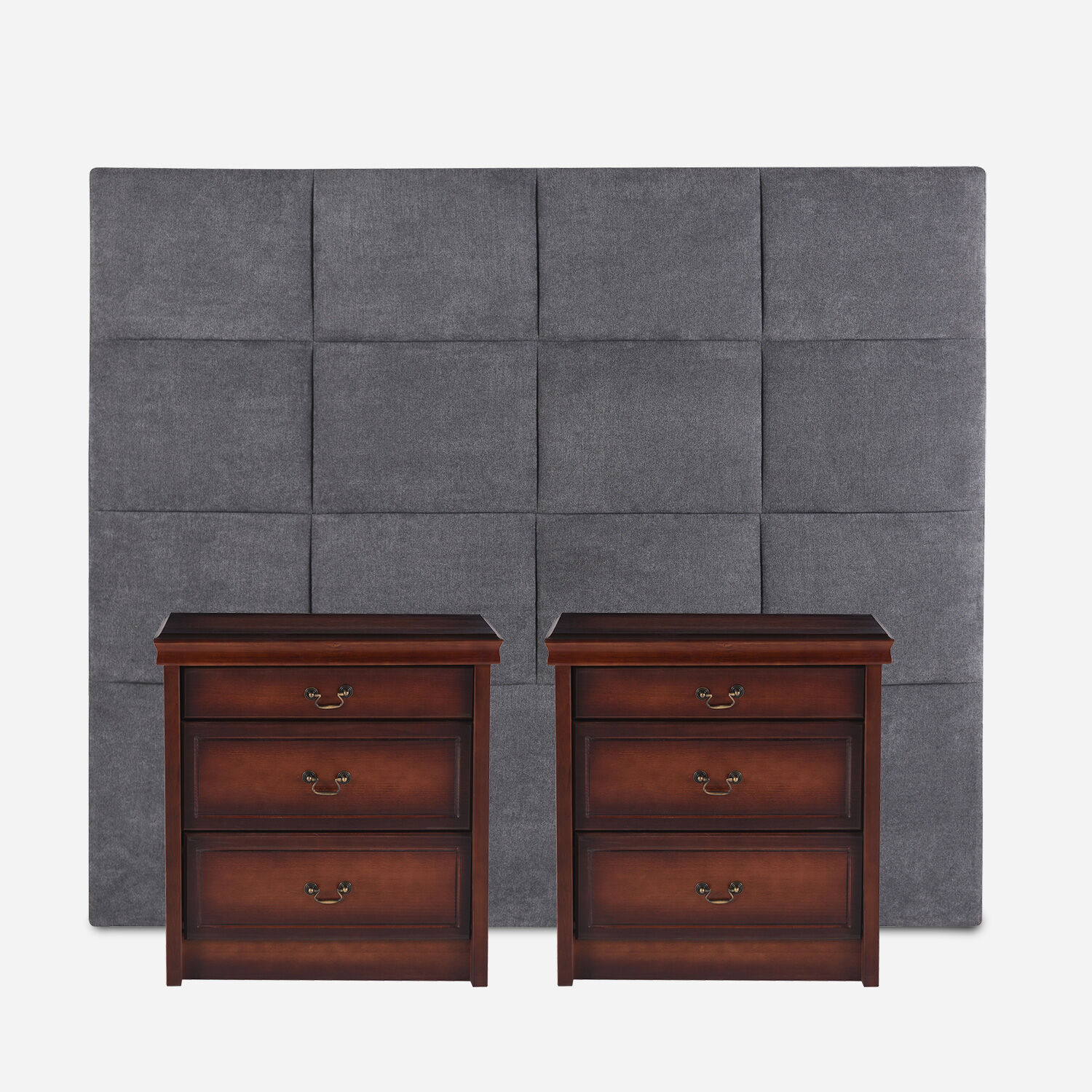 Respaldo Super King + Veladores T&aacute;mesis