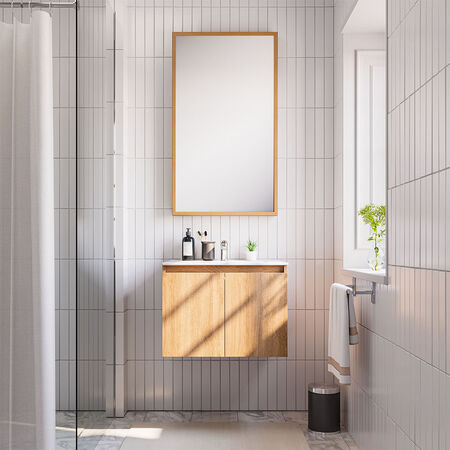 Vanitorio Flotante 2 Puertas M&oacute;naco Olmo 60 Cm.