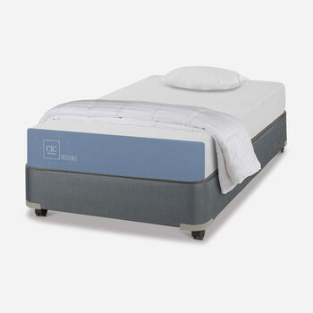 Cama Americana 1 Plaza Excellence + Almohada + Plum&oacute;n