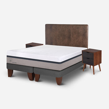 Cama Europea King Balance + Set Baker