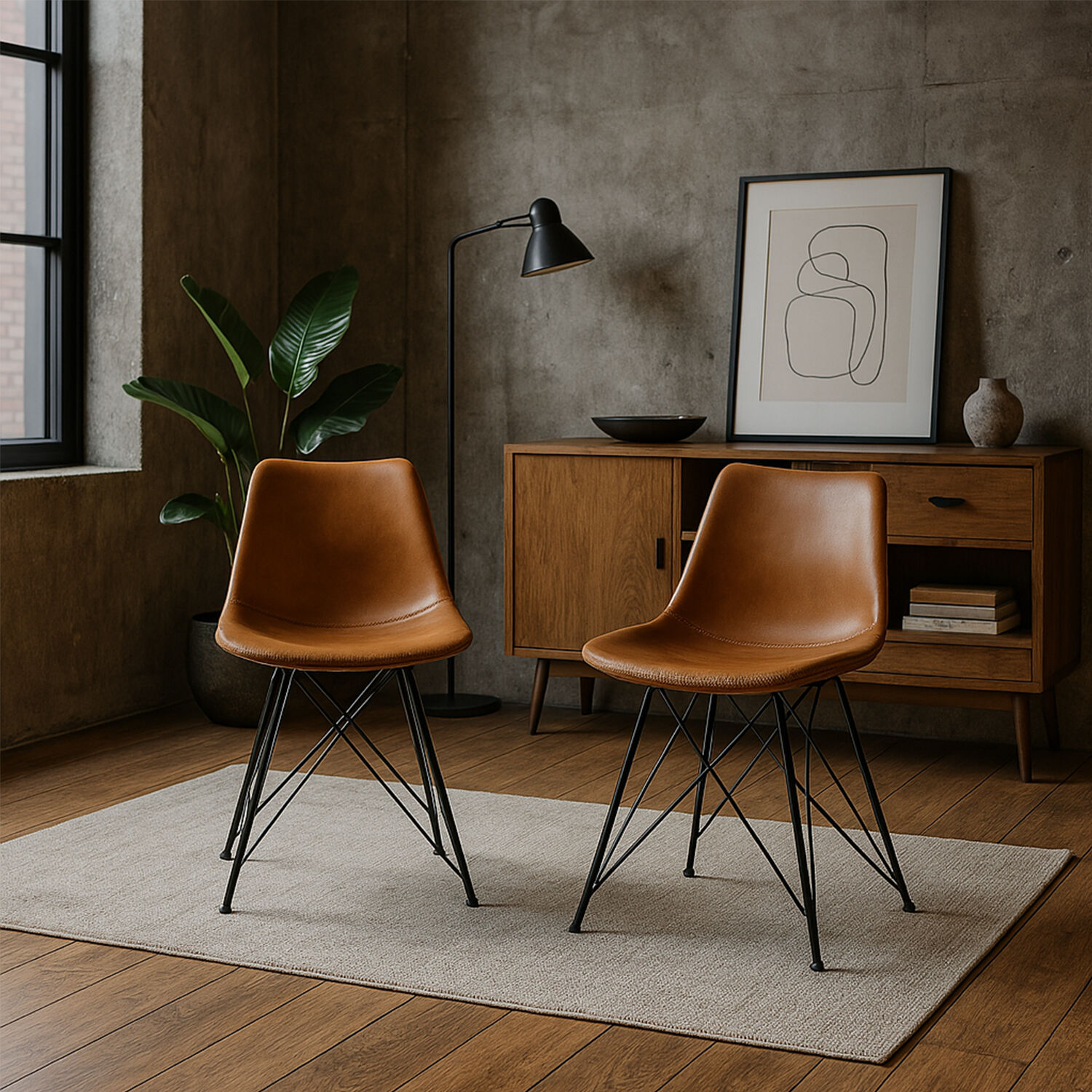 Par de Sillas Albany Caf&eacute;