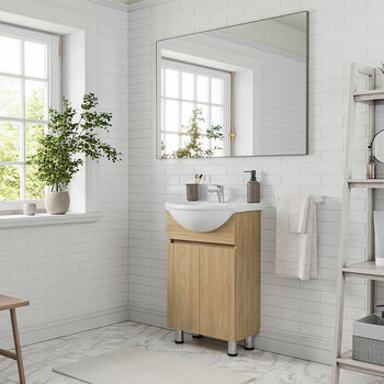 Vanitorio 2 Puertas Con Soportes Cannes Olmo 50 Cm.