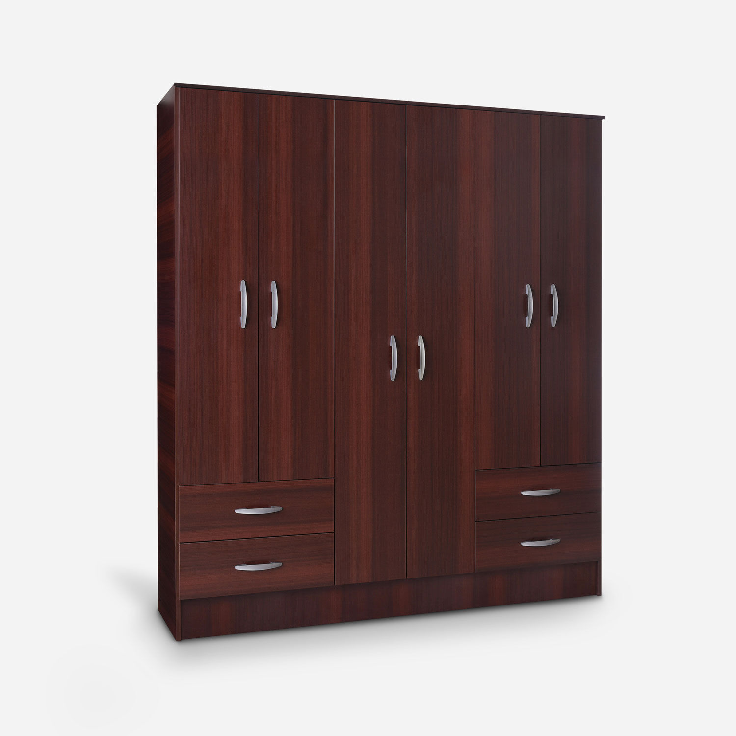 Cl&oacute;set 6 Puertas 4 Cajones Maipo Chocolate