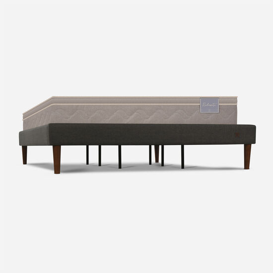 Cama Europea Curve 2 Plazas Rilassati + Almohadas