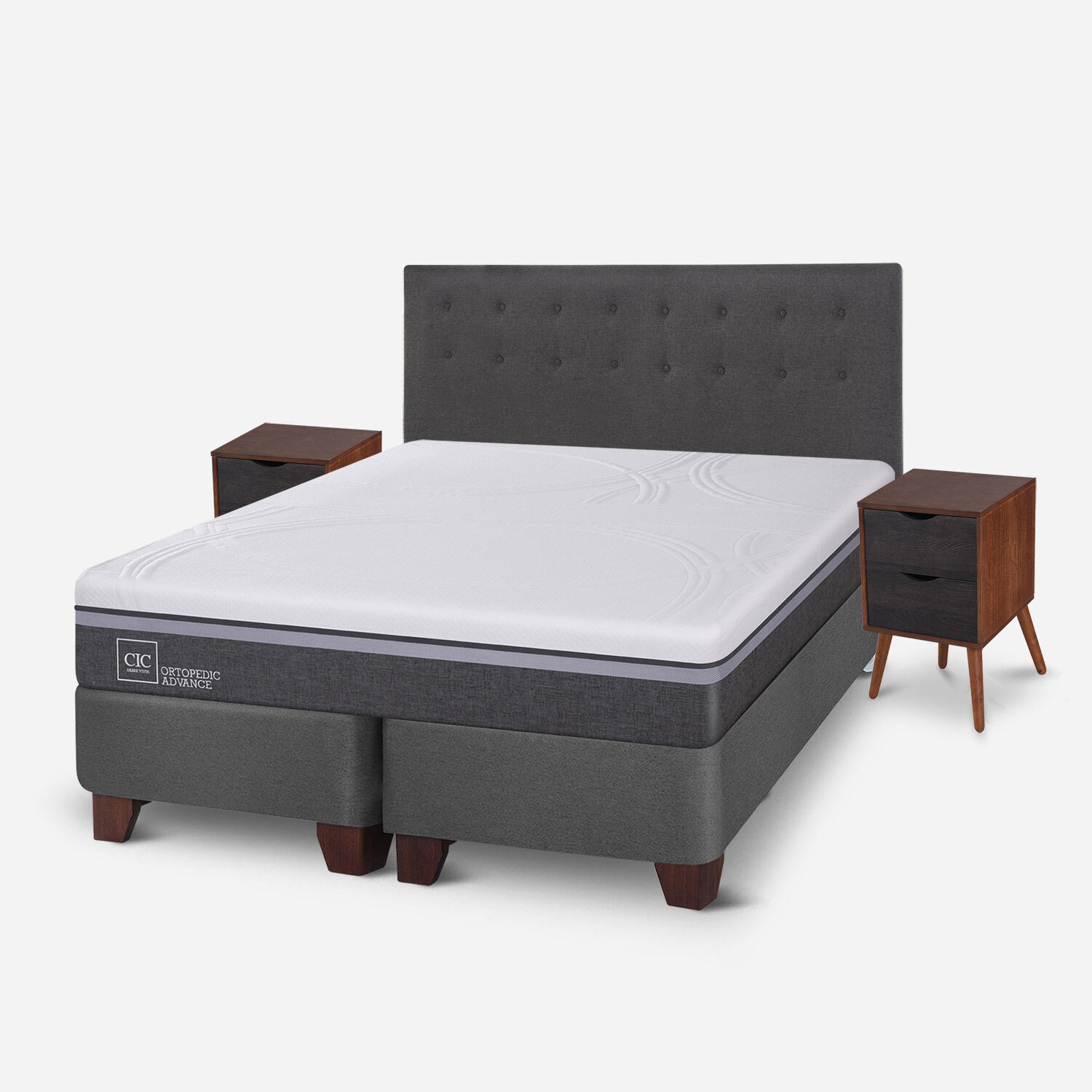 Box Spring King Ortopedic Advance + Set &Eacute;ufrates