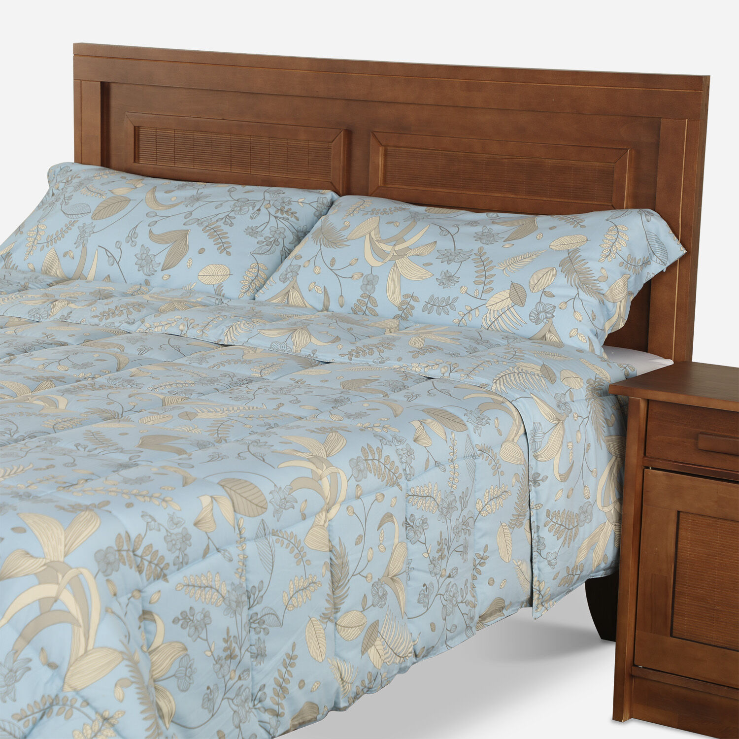 Plum&oacute;n 2 Plazas Polycotton Magnolia